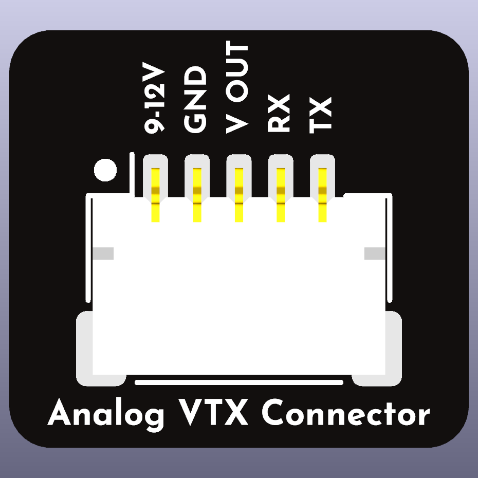 Analog VTX Connector Board Render