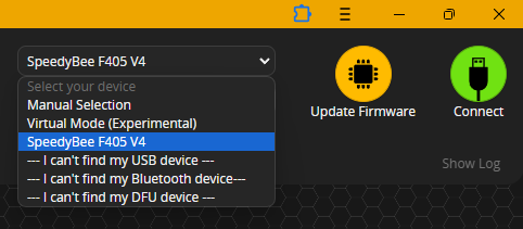 Betaflight App - Bluetooth Device