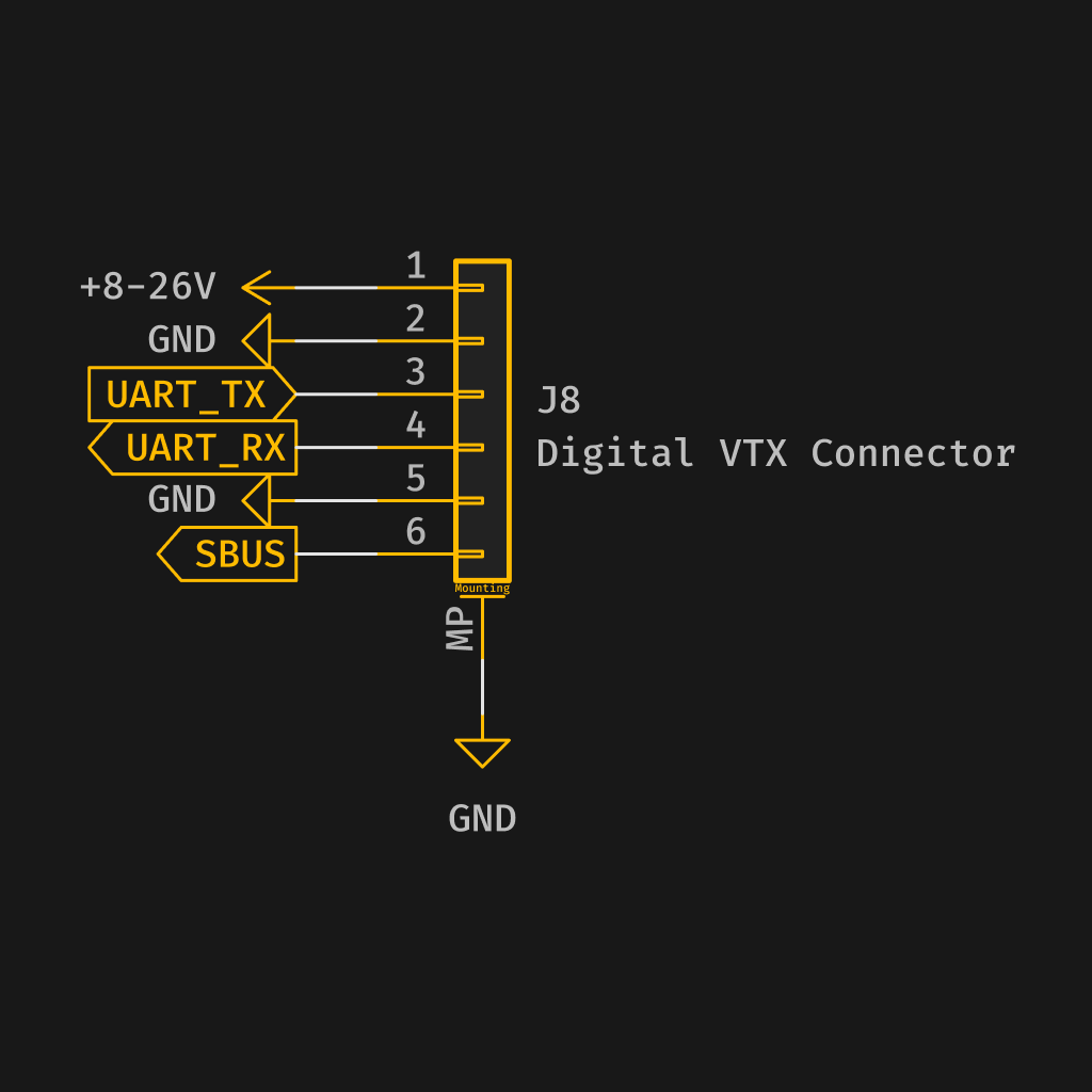 Digital VTX Connector Schematic